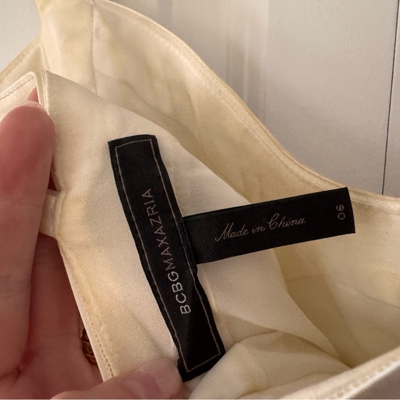 White BCBG body con mini dress - Picture 3 of 10